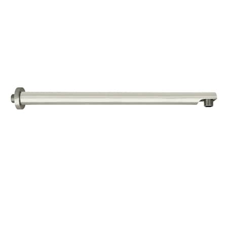 Kingston Brass K8119E6 18-Inch Brass Shower Arm with Flange, Polished Nickel K8119E6